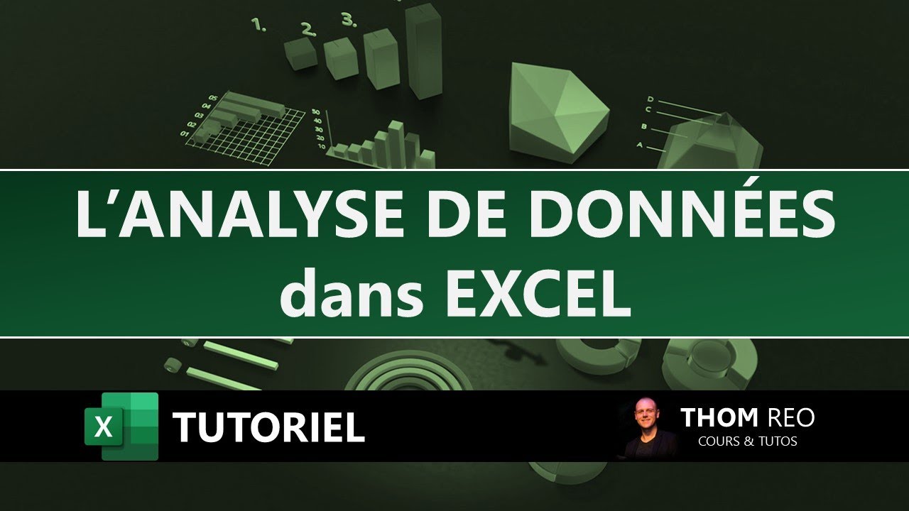 L'ANALYSE de DONN&Eacute;ES dans EXCEL - Tableaux et graphiques automatiques (Tutoriel)