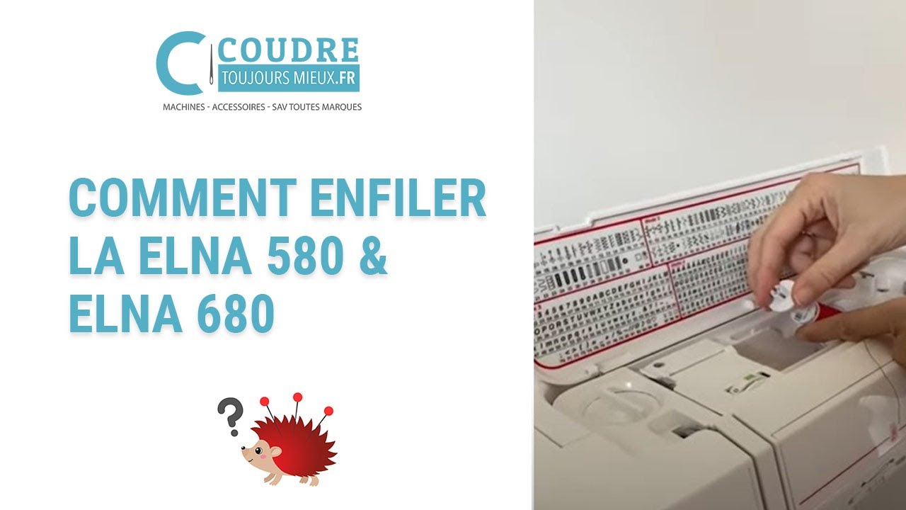 🪡 Comment réaliser L'ENFILAGE d'une Elna eXcellence 580 et 680 #Elna580 #Elna680