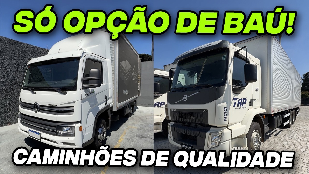 Opções de caminhão baú – do leve ao médio