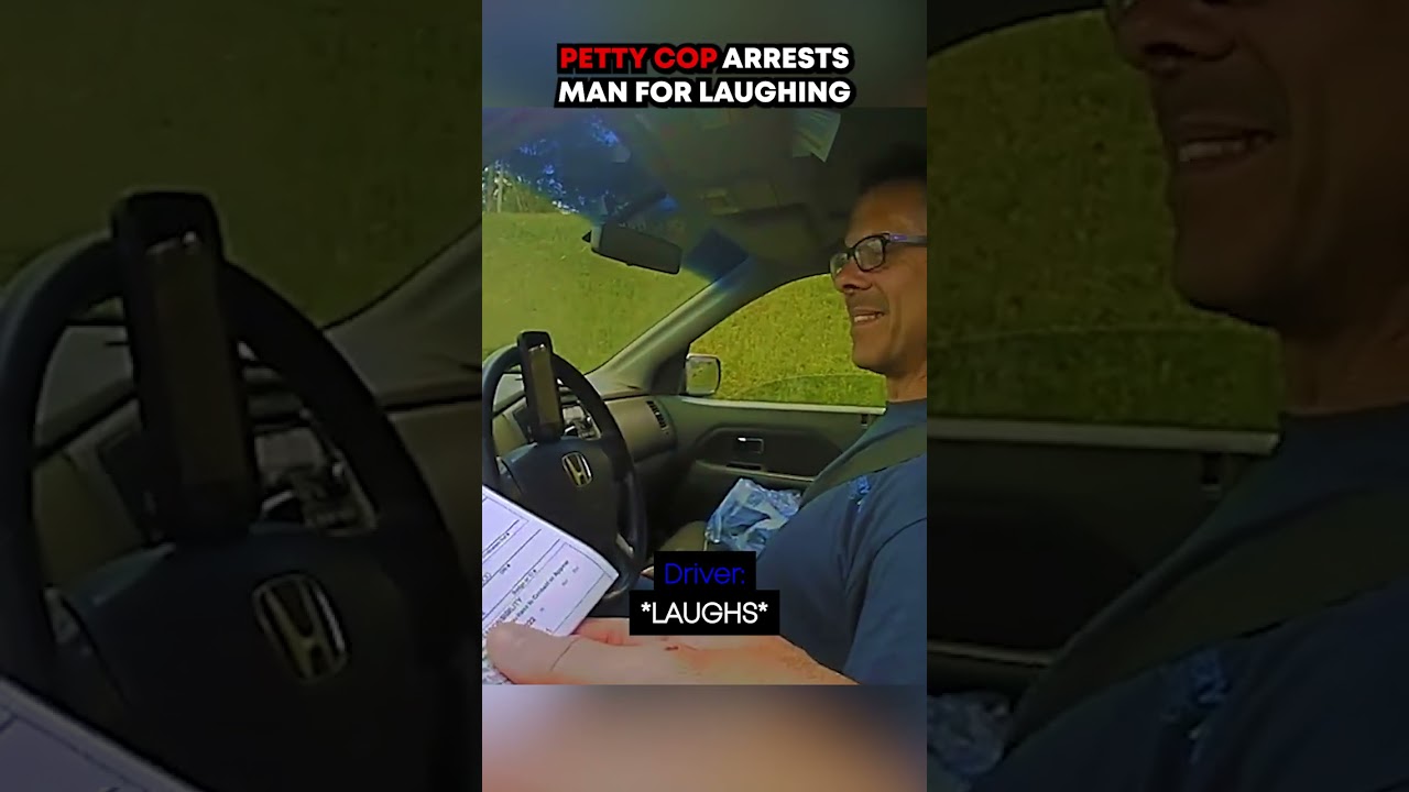 Petty Cop Arrests Man For Laughing #bodycam #police