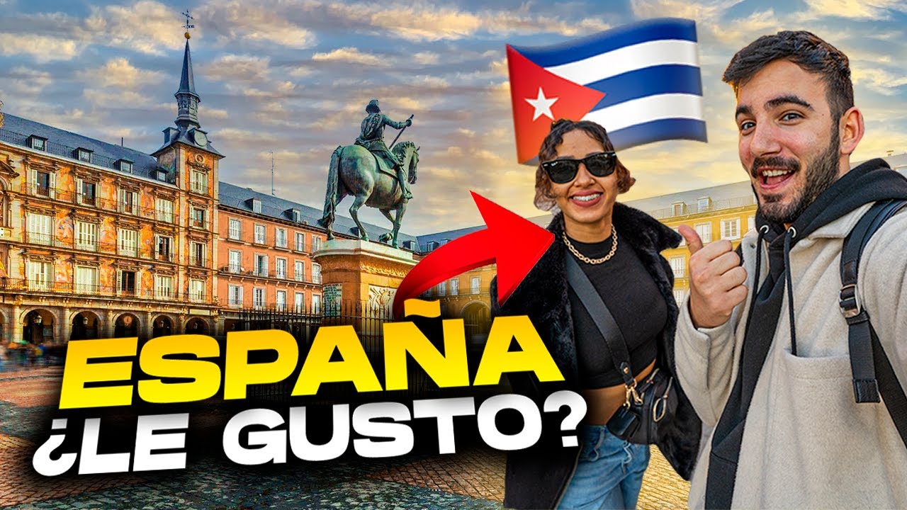😱🇪🇸 ASÍ REACCIONA UNA CUBANA AL VER ESPAÑA POR PRIMERA VEZ - Camallerys Vlogs
