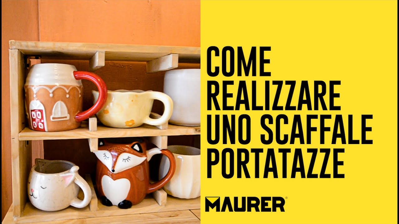 Come realizzare uno scaffale porta tazze