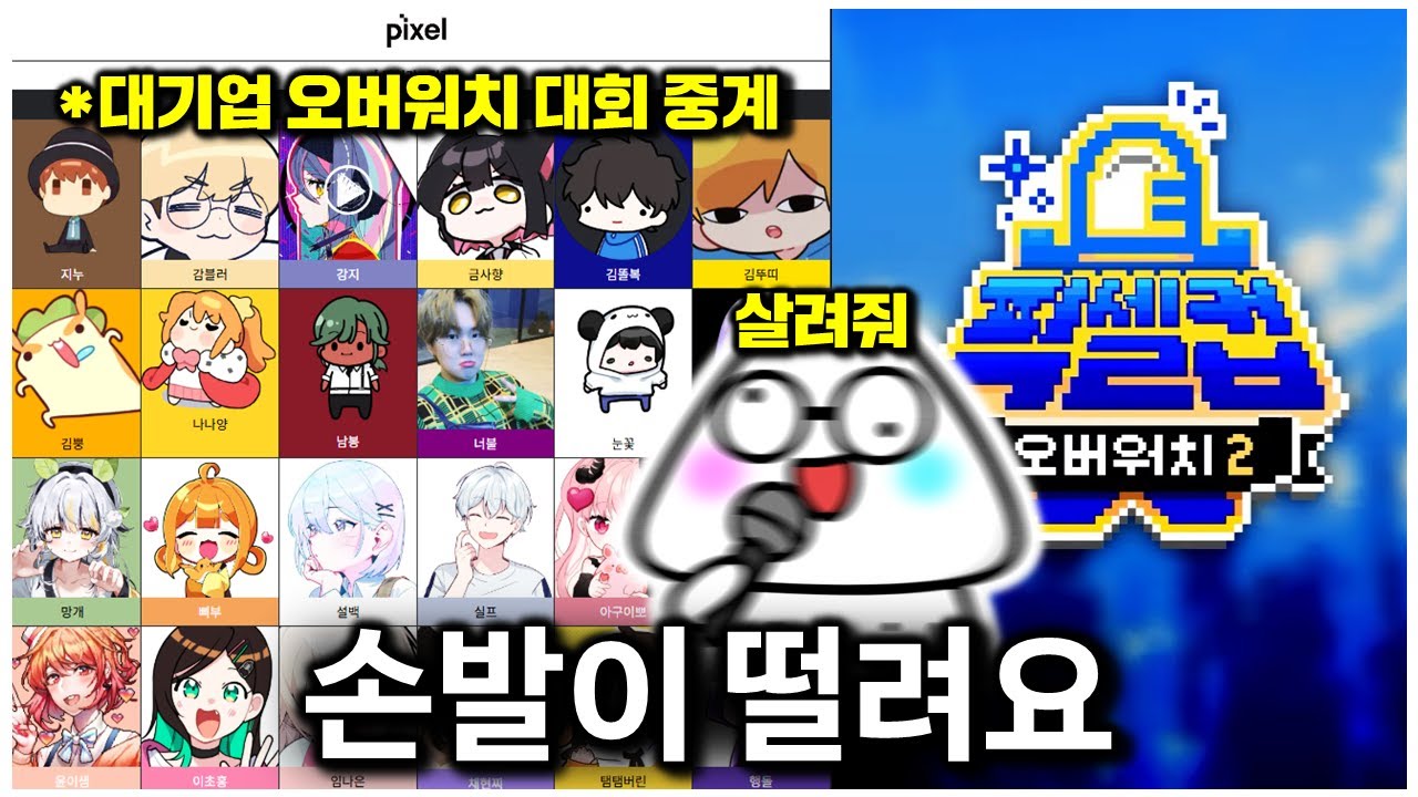 인방 대기업들의 오버워치 대회 중계를 맡았습니다...전력 분석 드간다 | 픽셀컵 오버워치