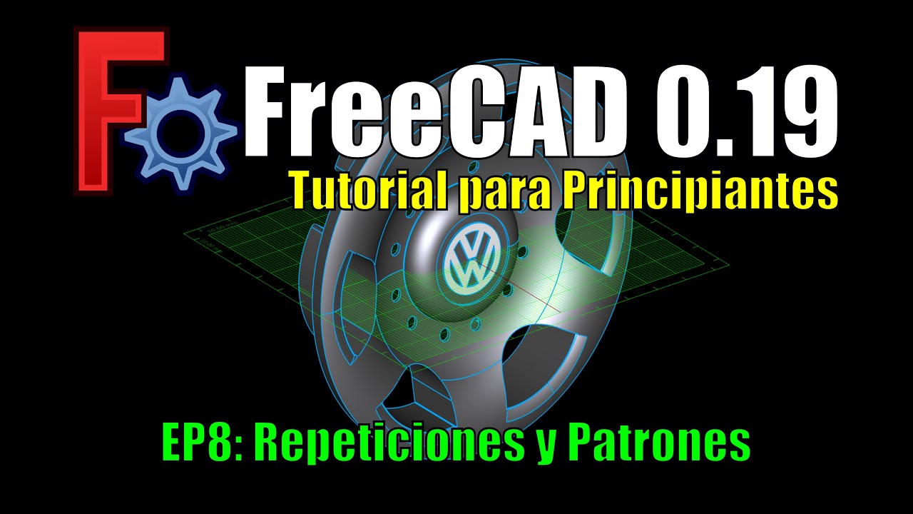 Tutorial de FreeCAD en Español para Principiantes [rápido] - Ep8 Patrones (Patterns)