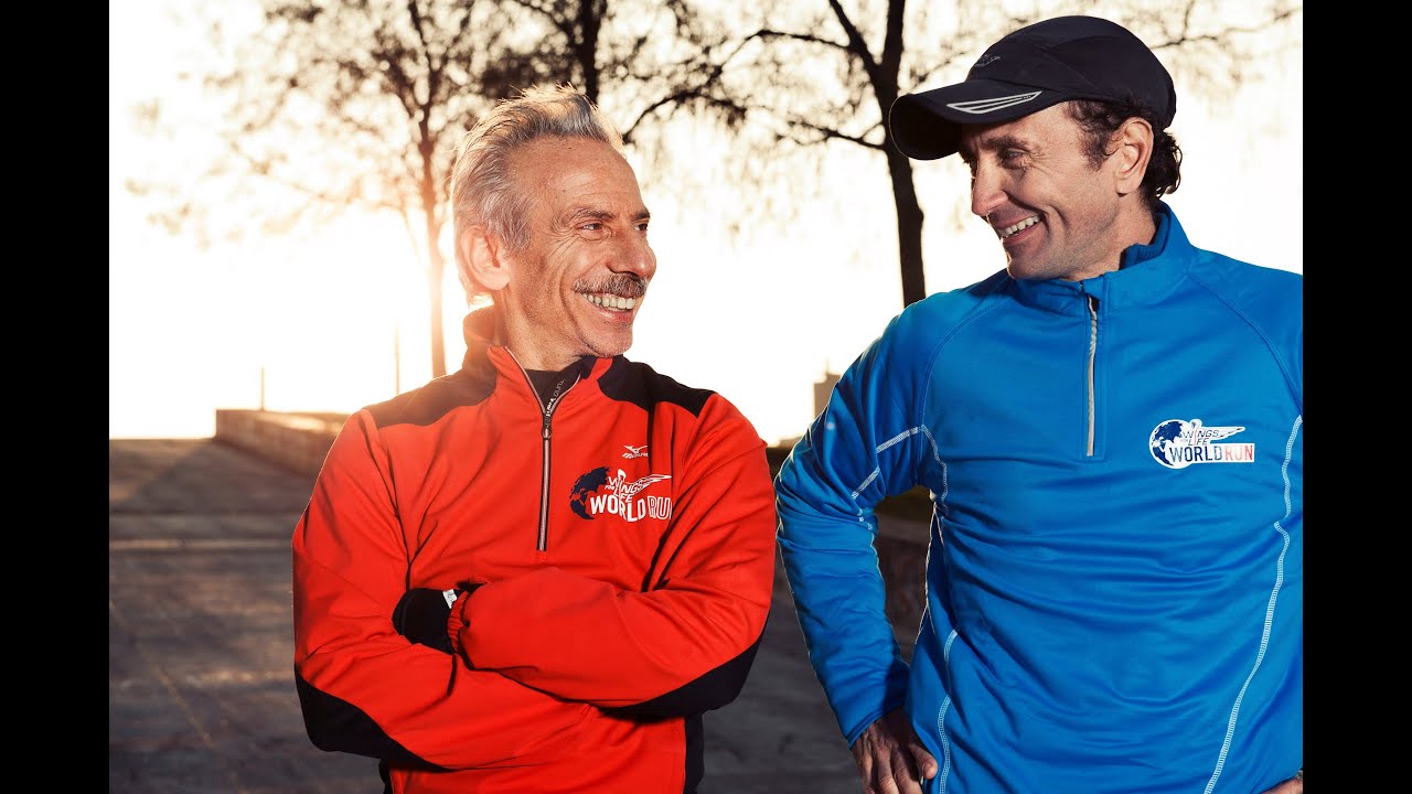Giovanni Storti e Giorgio Calcaterra per Wings for Life World Run 2014