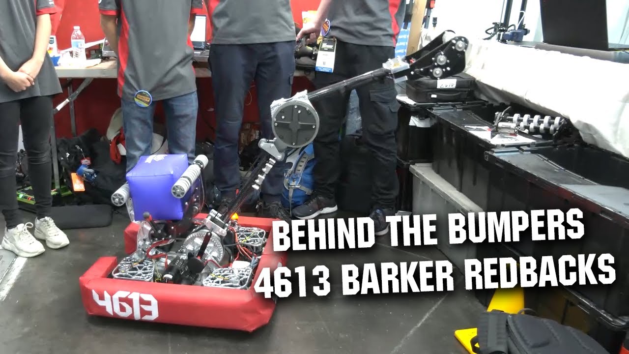 Behind the Bumpers | 4613 Barker Redbacks | Charged Up Robot