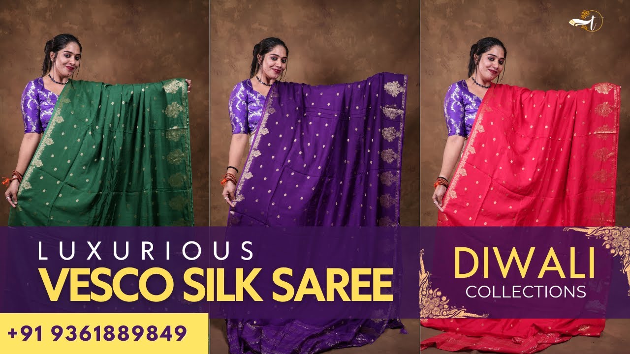 Verum ₹2750 la oru kalakal Vesco Silk Saree. Perfect for Festive elegance 