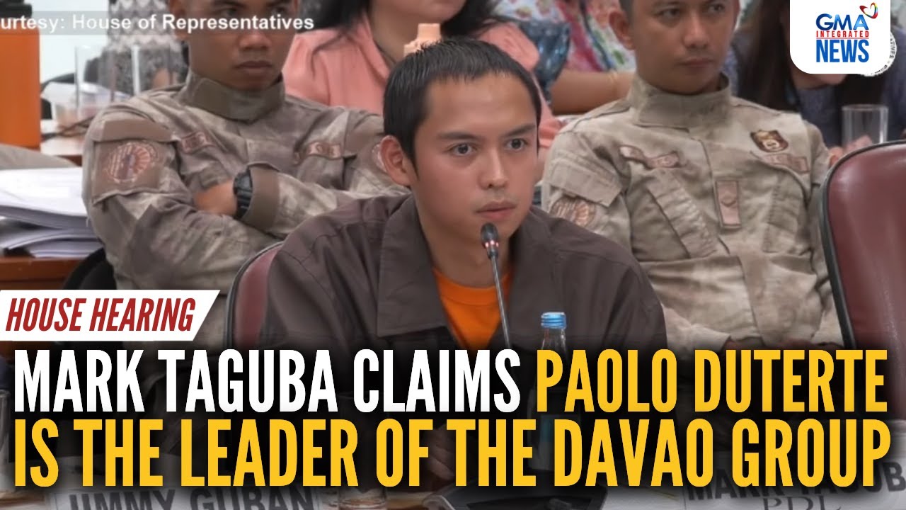 Mark Taguba claims Paolo Duterte is the leader of the Davao Group | GMA Integrated News