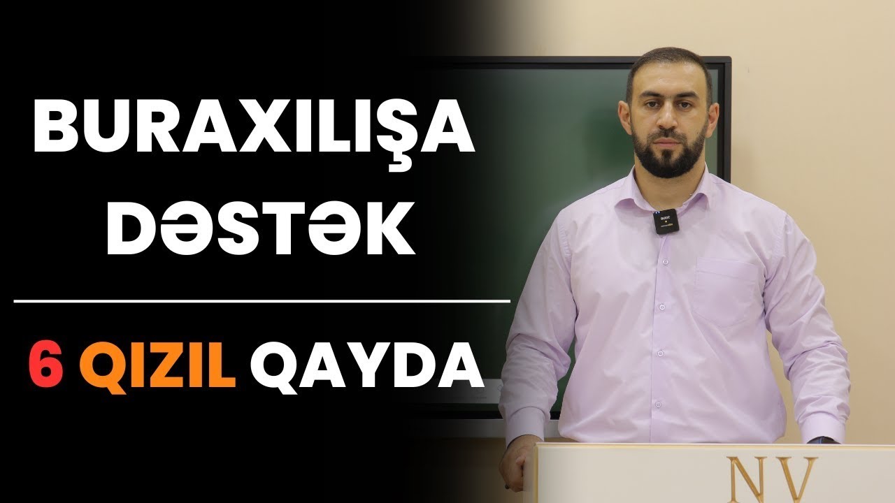 Buraxılış imtahanlarına dəstək. 6 Qızıl qayda (Mütləq izlə!)