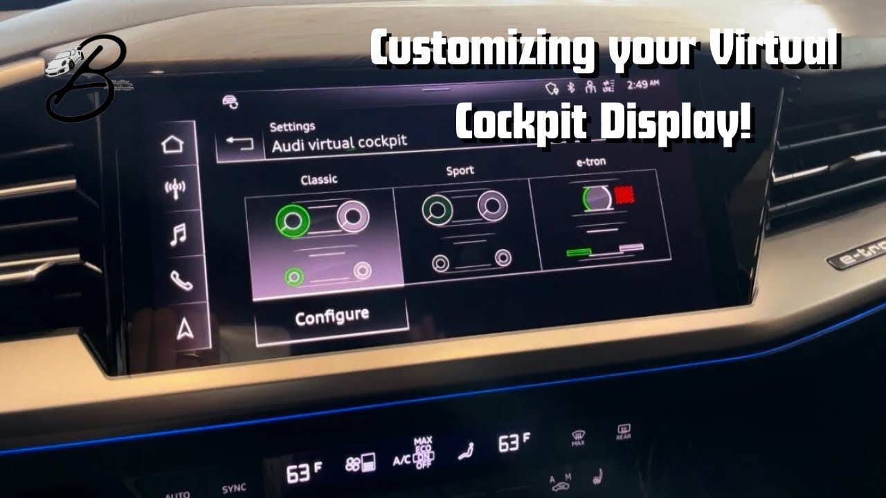 How to change your Virtual Cockpit Display in your Audi!