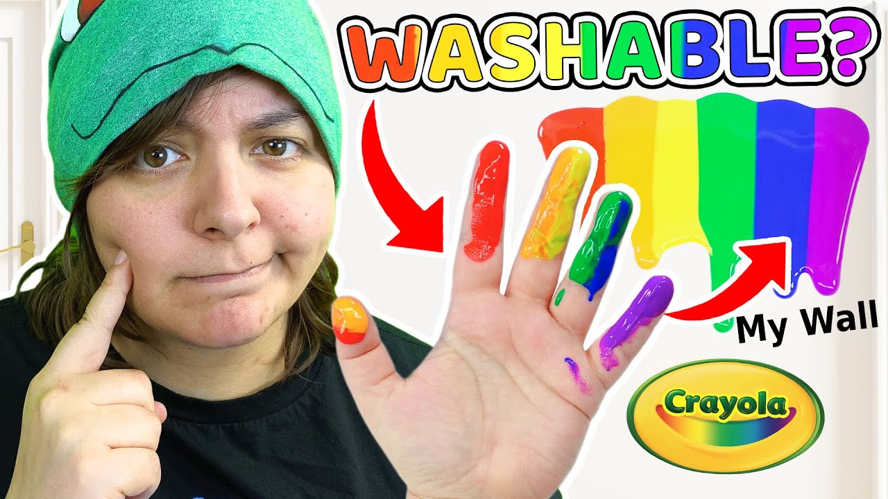 How Washable is Crayola off Everything? I Try ALL Markers, Crayons & Paint