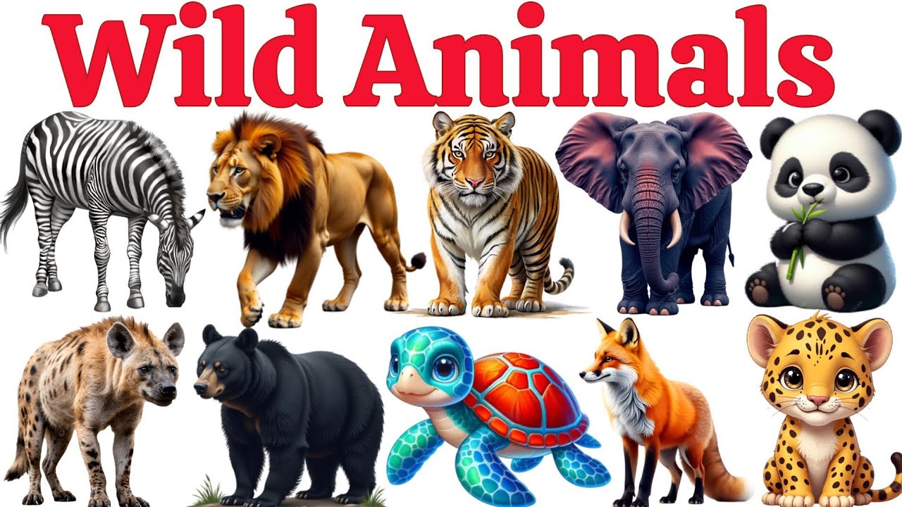 Wild Animals Name| Wild Animals name in English​ With Pic | Wild Animals Name for Kids​ Vocabulary