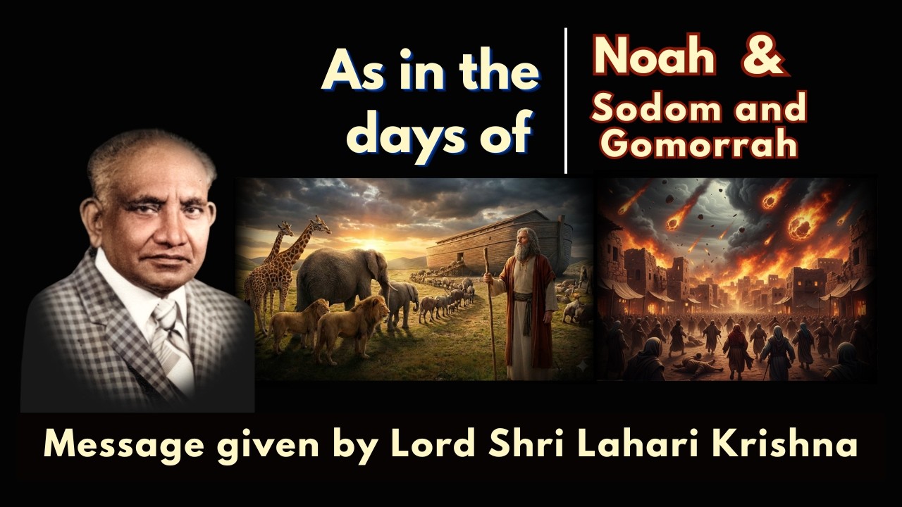 As in the Days of - Noah and Sodom and Gomorrah… | Call of Shri Lahari