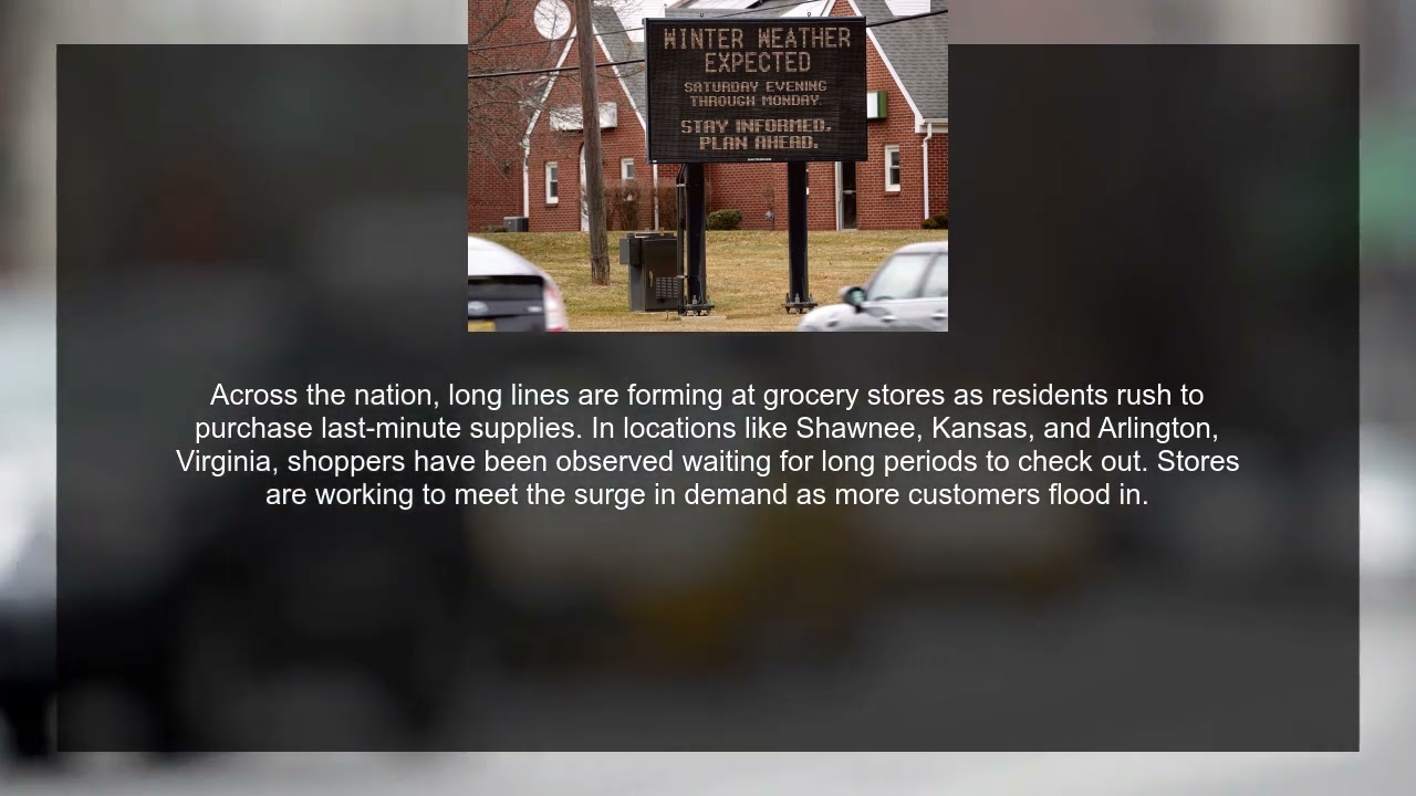 USA prepares for Winter Storm Fern, causing supermarket shelves to empty