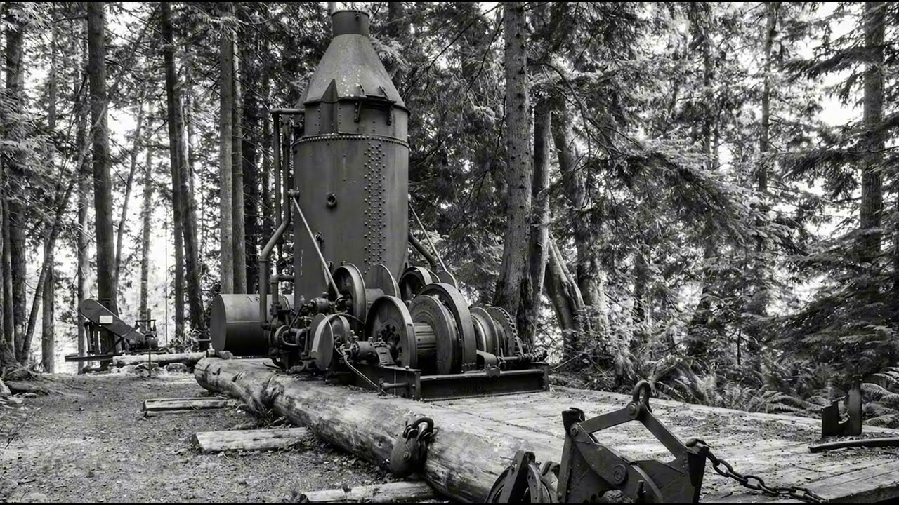 The Mystery Of The 1900s Iron-Ghost: The Abandoned Super Machine That Dragged America's Timber