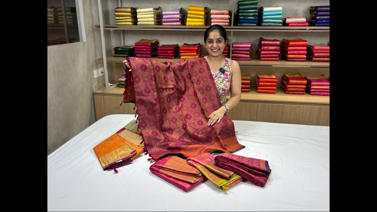 LIVE SESSION | Pure Designer Kanchipuram Silk Sarees #sareelove #kanchipattu