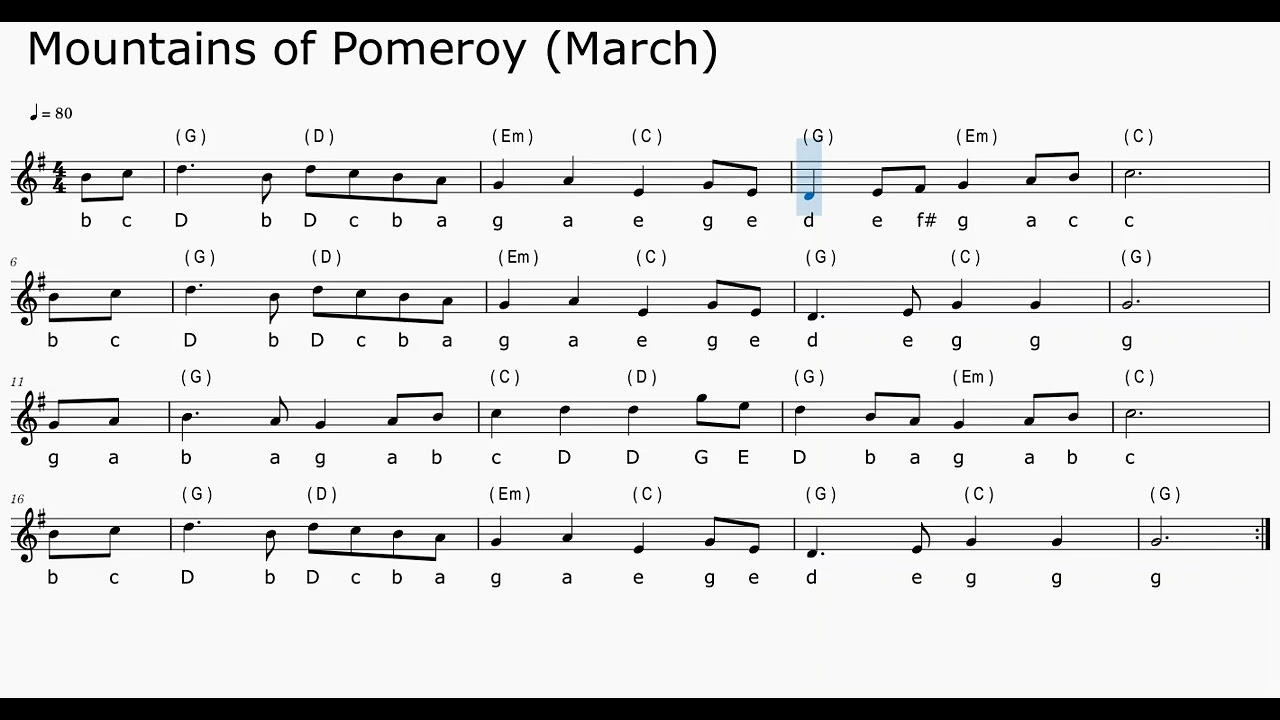 Mountains of Pomeroy (March)