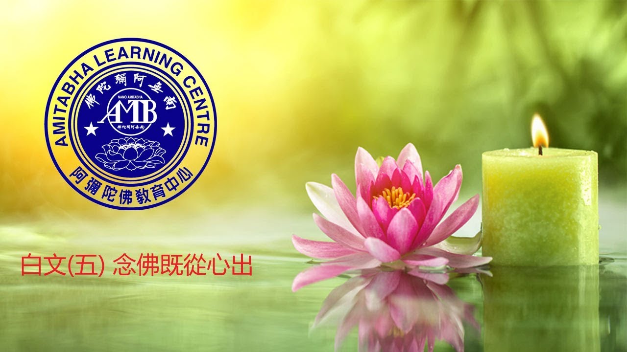 18   白文(五) 念佛既從心出