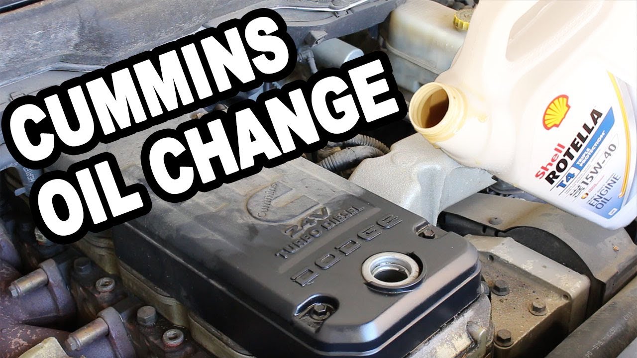 The EASIEST Way to Change 5.9 Cummins Oil