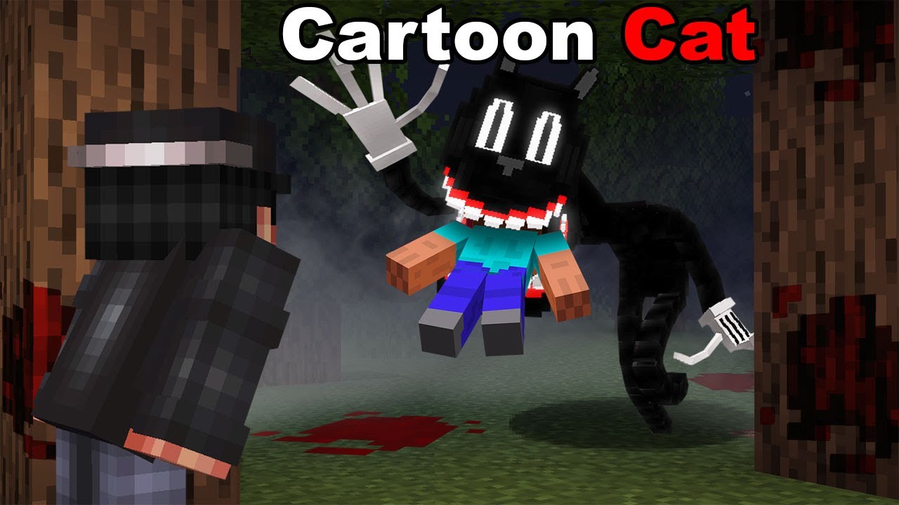 Investigating Cartoon Cat in Minecraft...