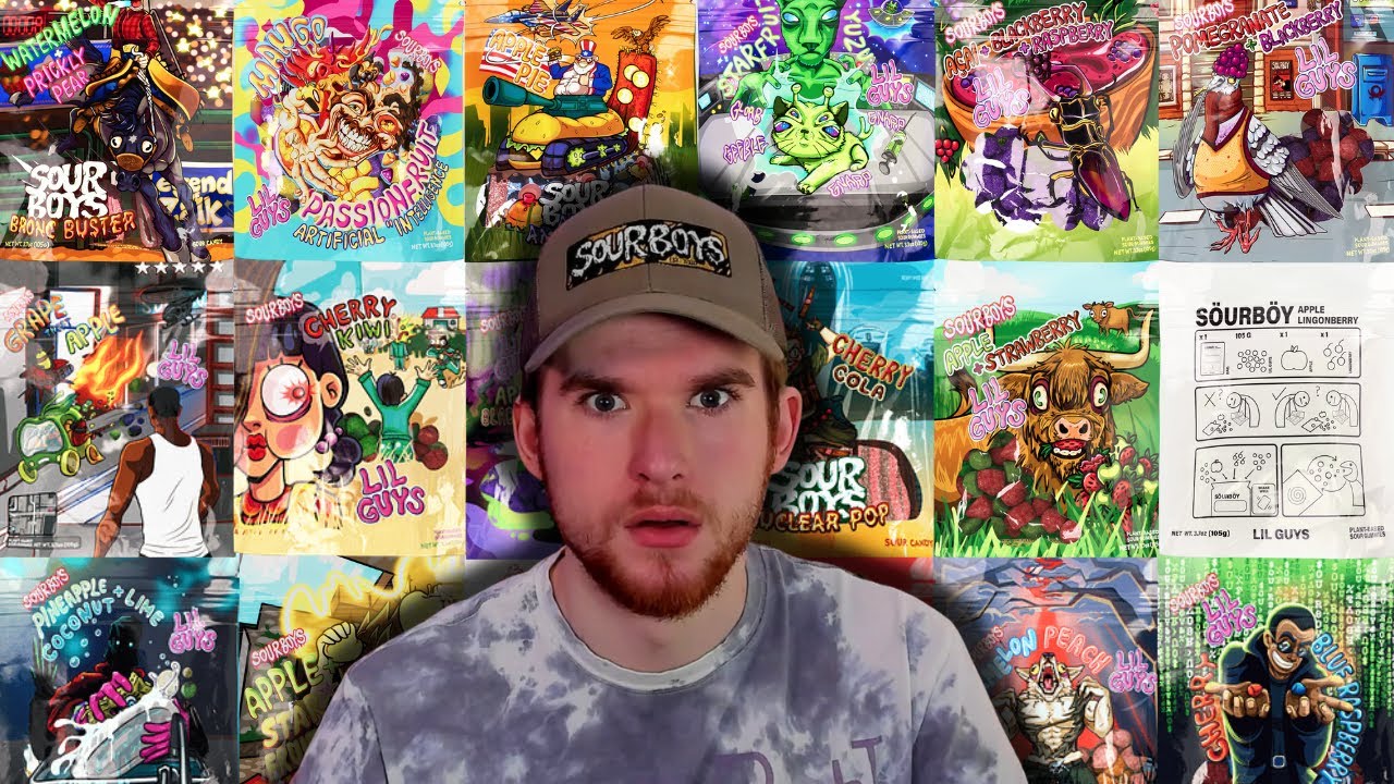20 FLAVORS TO TRY?!?! | Sour Boys Review 16