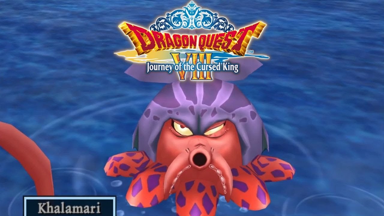 Dragon Quest VIII (PS2) Khalamari Boss w/ Fisticuffs | HuffleScuf HD Remaster