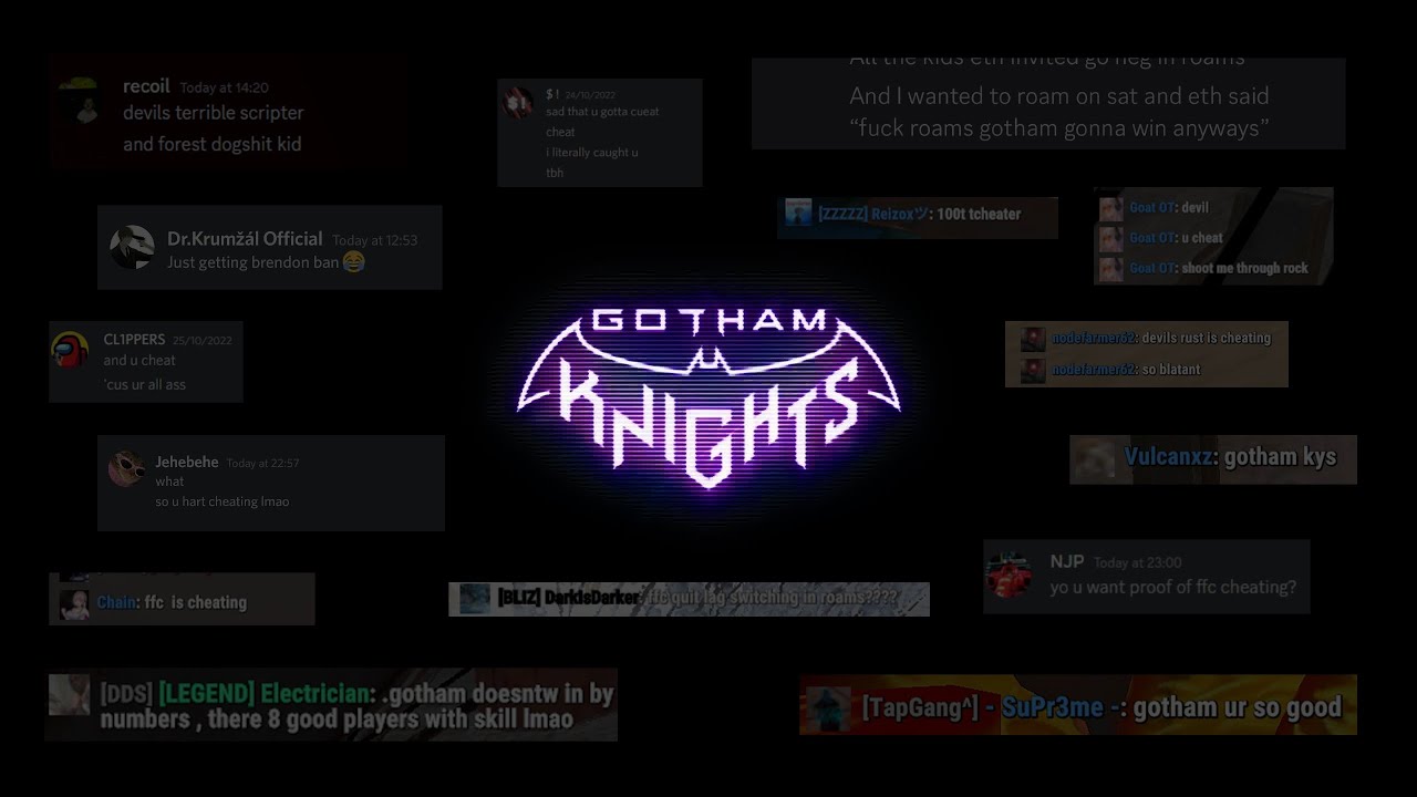 .GOTHAM TEAMTAGE // MOST HACKUSATED CLAN // BEST MODDED CLAN (60,000 HOURS)
