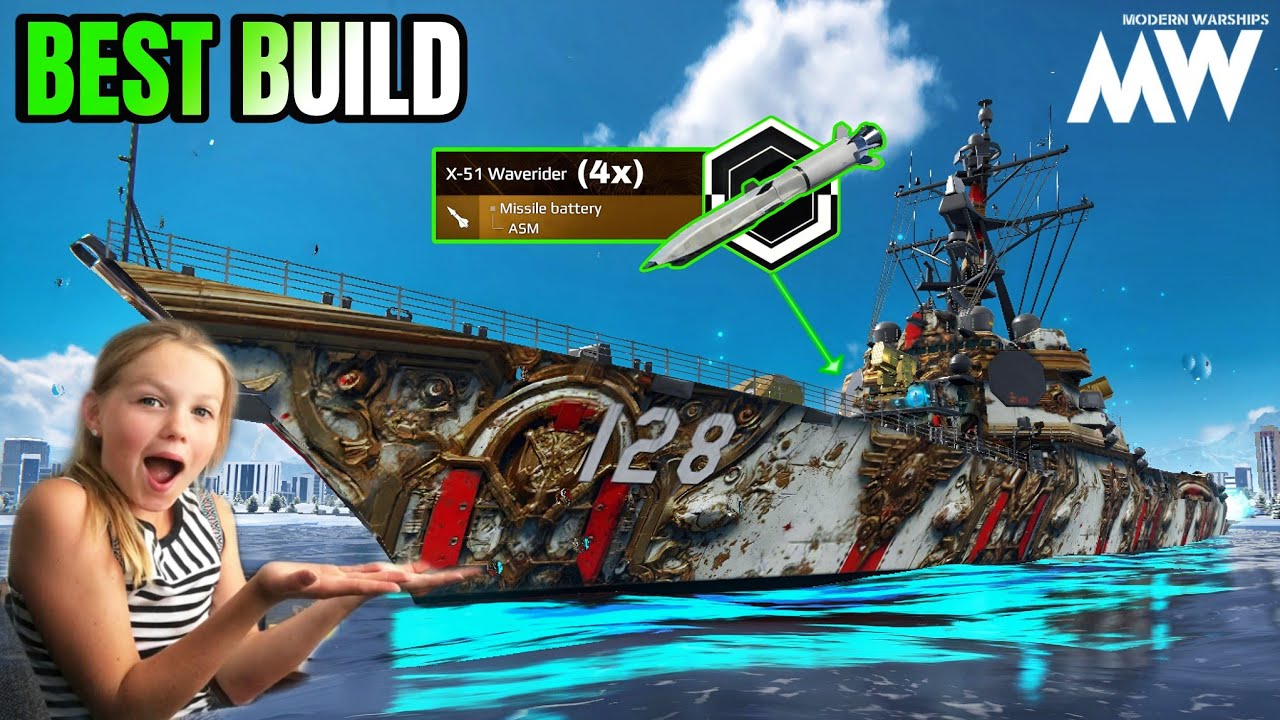 Ted Stevens With 4x X-51 Best Combination Build 🔥 Fully Strategic - Modern Warships 