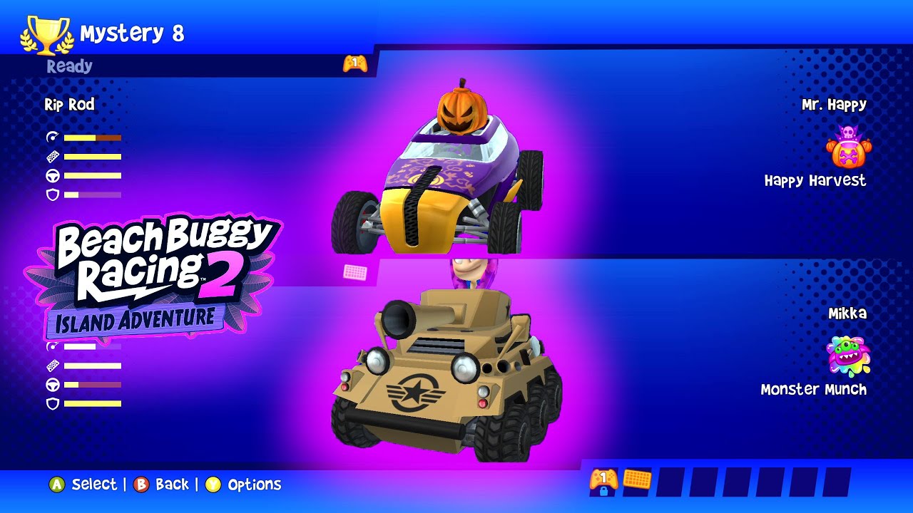 Mr. Happy ft Rip Rod vs Mikka ft Commmander - Beach Buggy Racing 2 Adventure