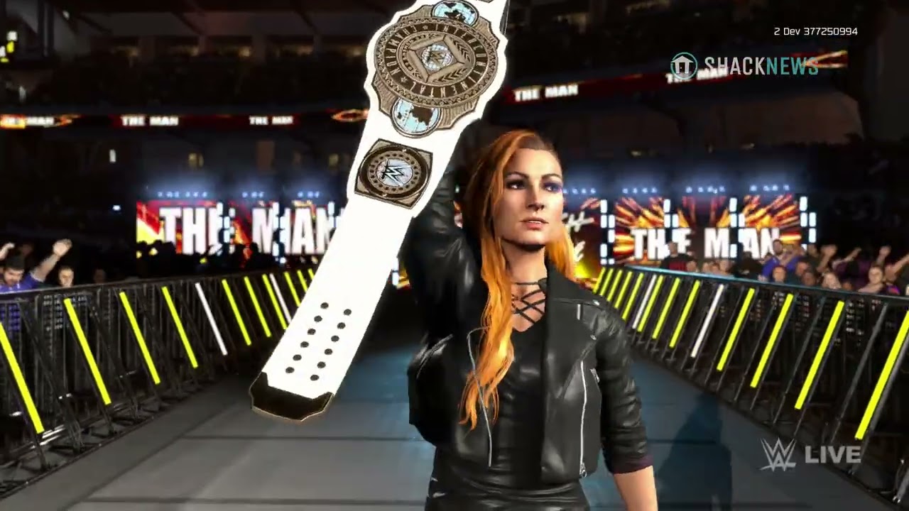 WWE 2K26 — Выход Бекки Линч на ринг. Геймплей.