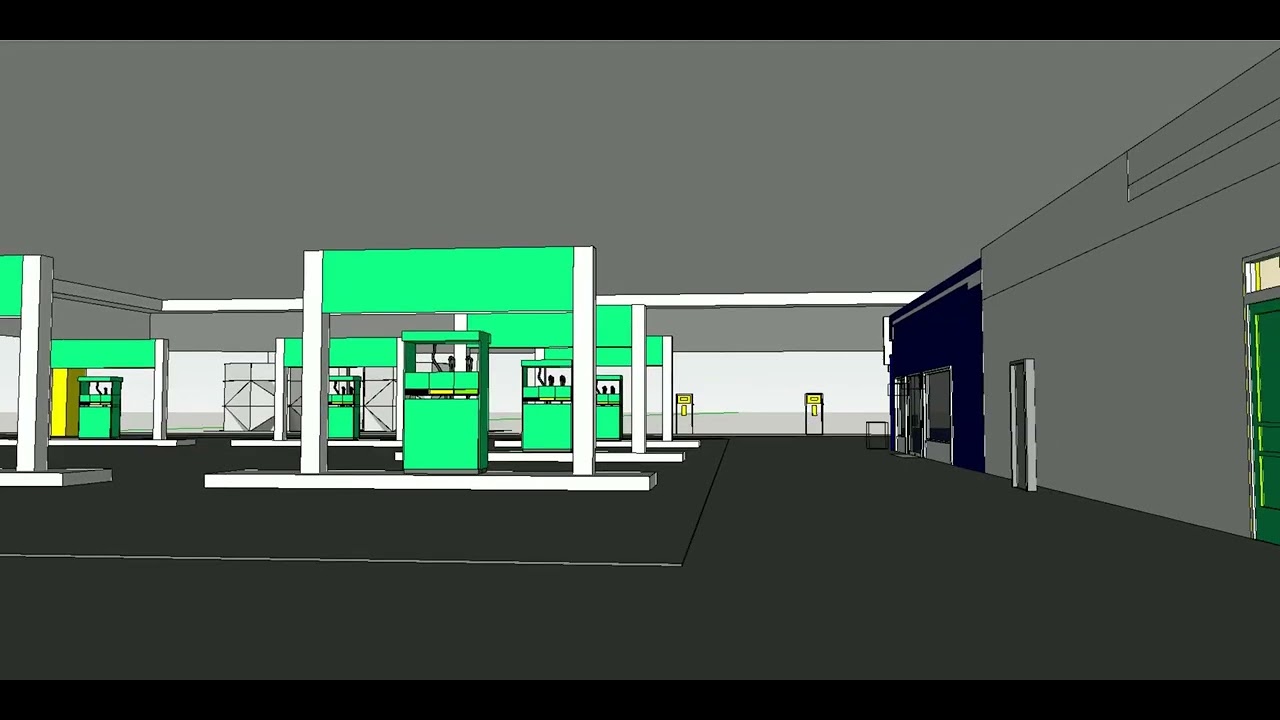 Gas Station Design Concept | Modern Fuel Station Architecture (no render)