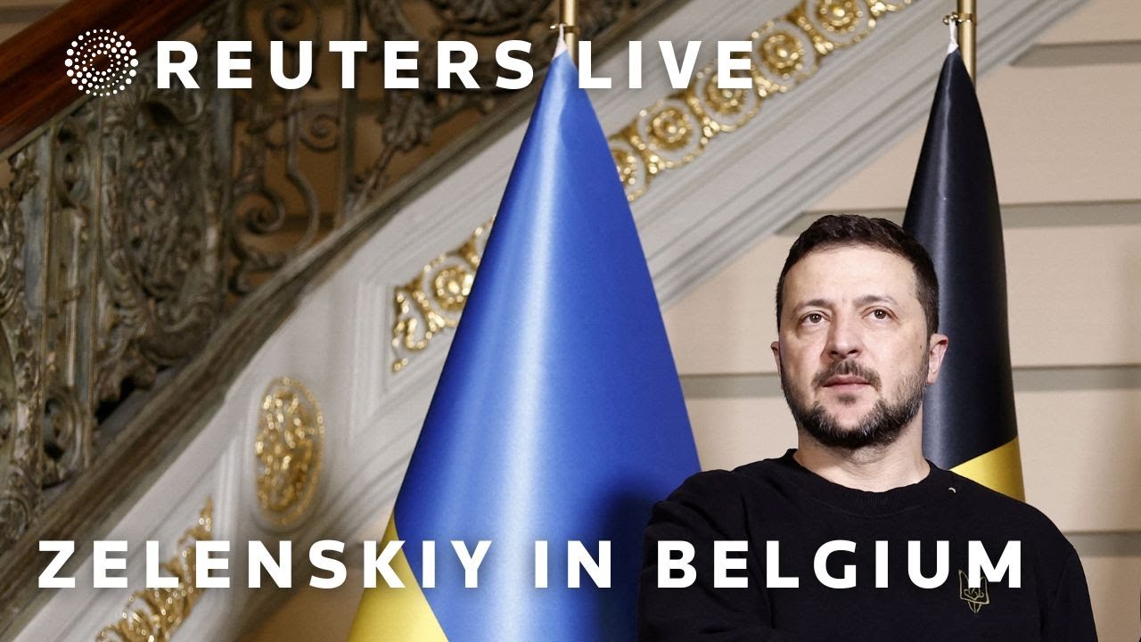 LIVE: Ukrainian President Volodymyr Zelenskiy visits Melsbroek airbase in Belgium