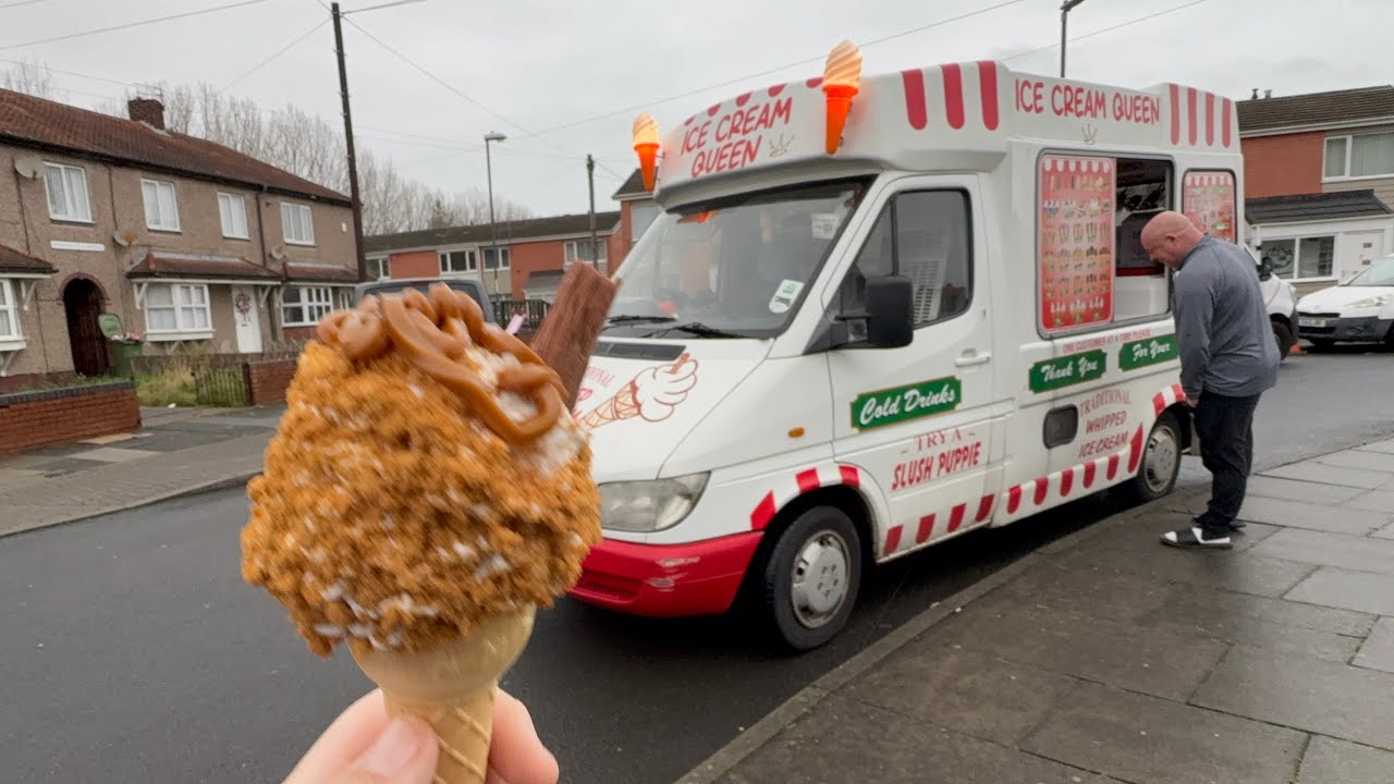 Ice cream Queen on her rounds over the past 2 days
