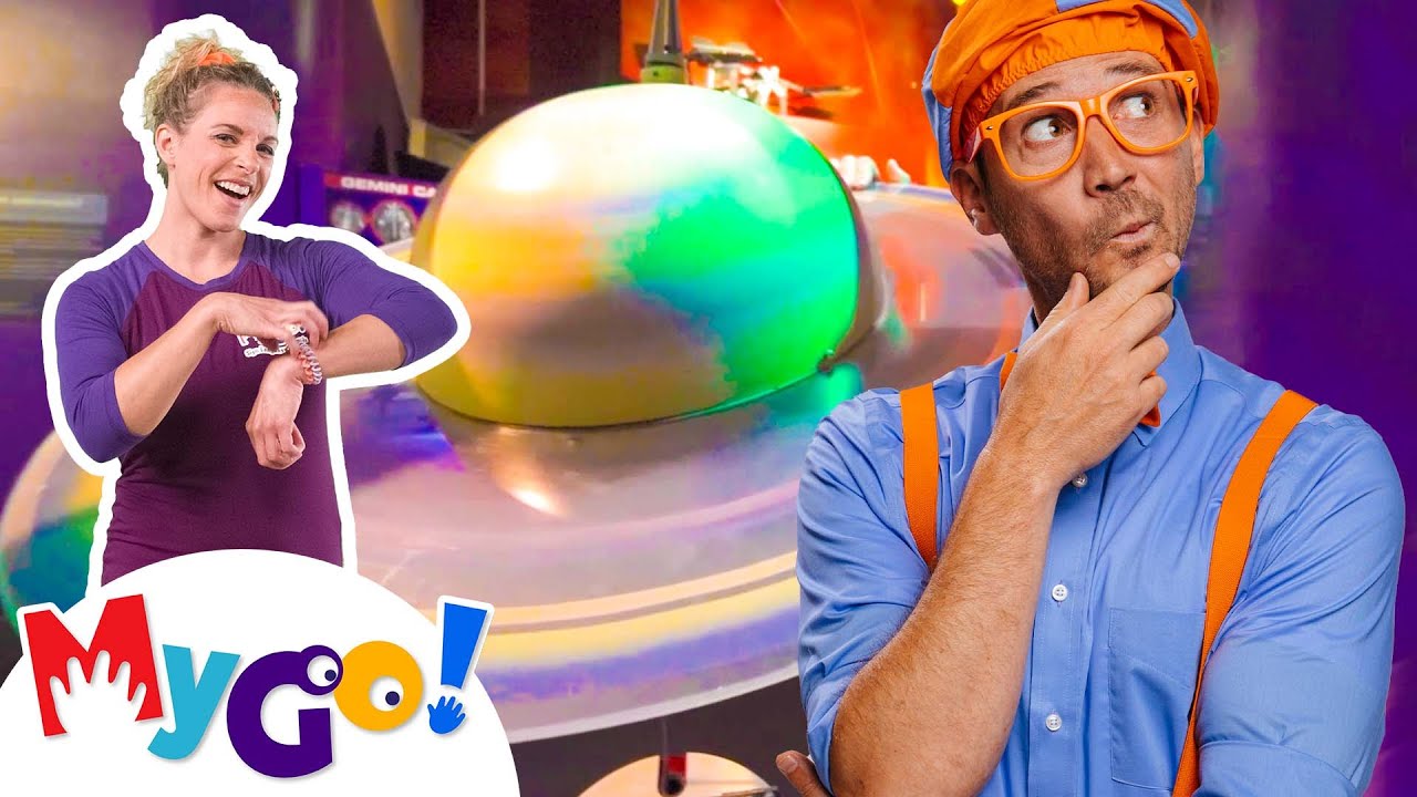 Blippi Visits the Pacific Science Center | ASL Playtime | Sign Language Fun for Kids