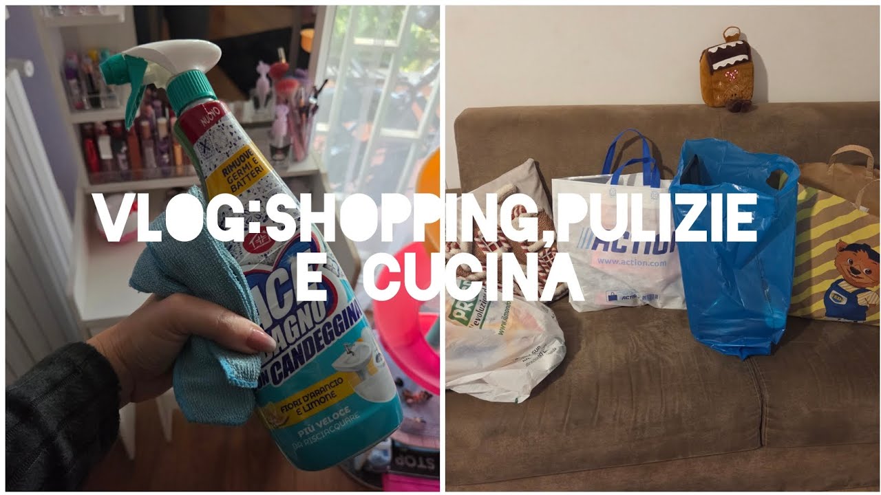 Vlog:Shopping,pulizie e cucina