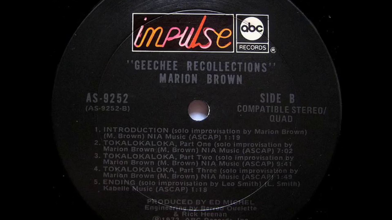 Marion Brown - Tokalokaloka (part two)