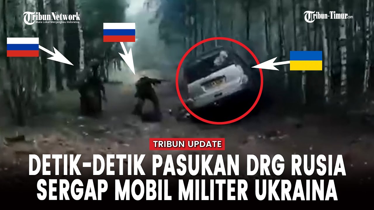 Pasukan Rusia Sergap Kendaraan Militer Ukraina, Tentara Ukraina Diseret