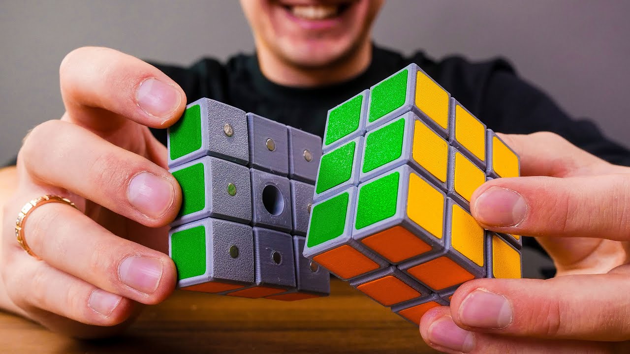 I REINVENTED RUBIKS CUBE | created 3x3 on magnetic force