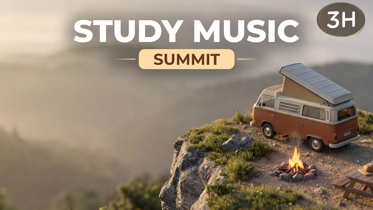Miniature Mountain Camp Study Music 🏕️⛰️ | 3 Hour Lofi Beats for Focus & Relax