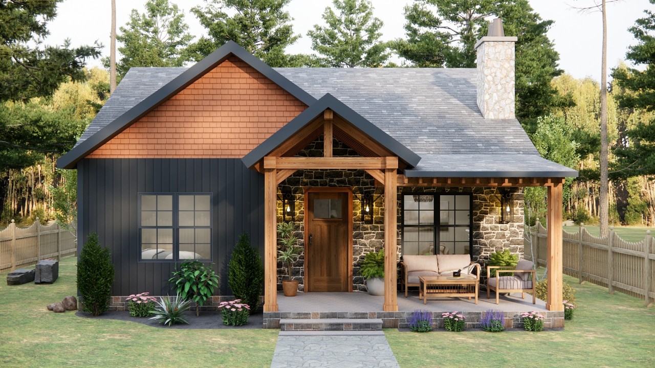 30'x32' PERFECT Small House: This LITTLE Cottage Has EVERYTHING!