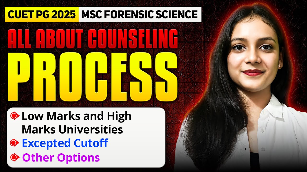 Counselling process After result CUET PG 2025 | MSc Forensic | Priyanshi Jain | Forensic Science