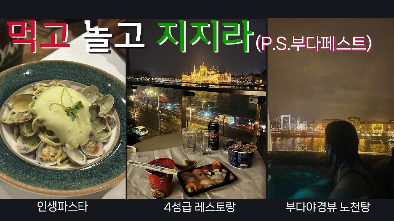 🇭🇺겨울동유럽여행(부다페스트)day2ㅣ부다페스트 숙소 추천ㅣ그레이트 마켓홀(중앙 시장)ㅣ맛집 추천ㅣ루다스 온천vs세체니 온천ㅣ부다 최고의 레스토랑ㅣ부다 야경