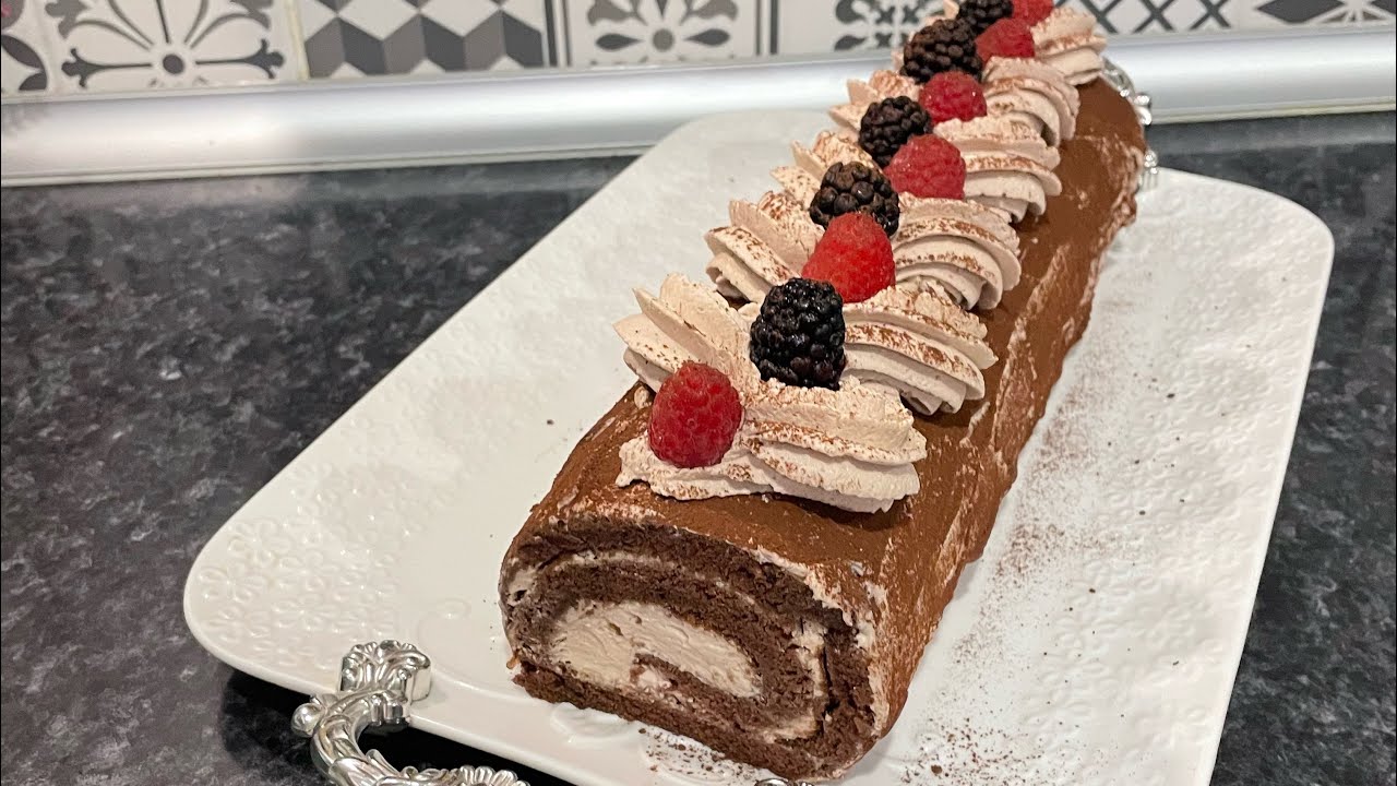Gâteau roulé au chocolat 