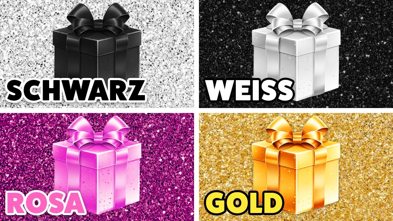 W&auml;hle dein Geschenk...! 🎁🌈🖤😍👑 4-Geschenke-Challenge! Wie viel Gl&uuml;ck hast du?