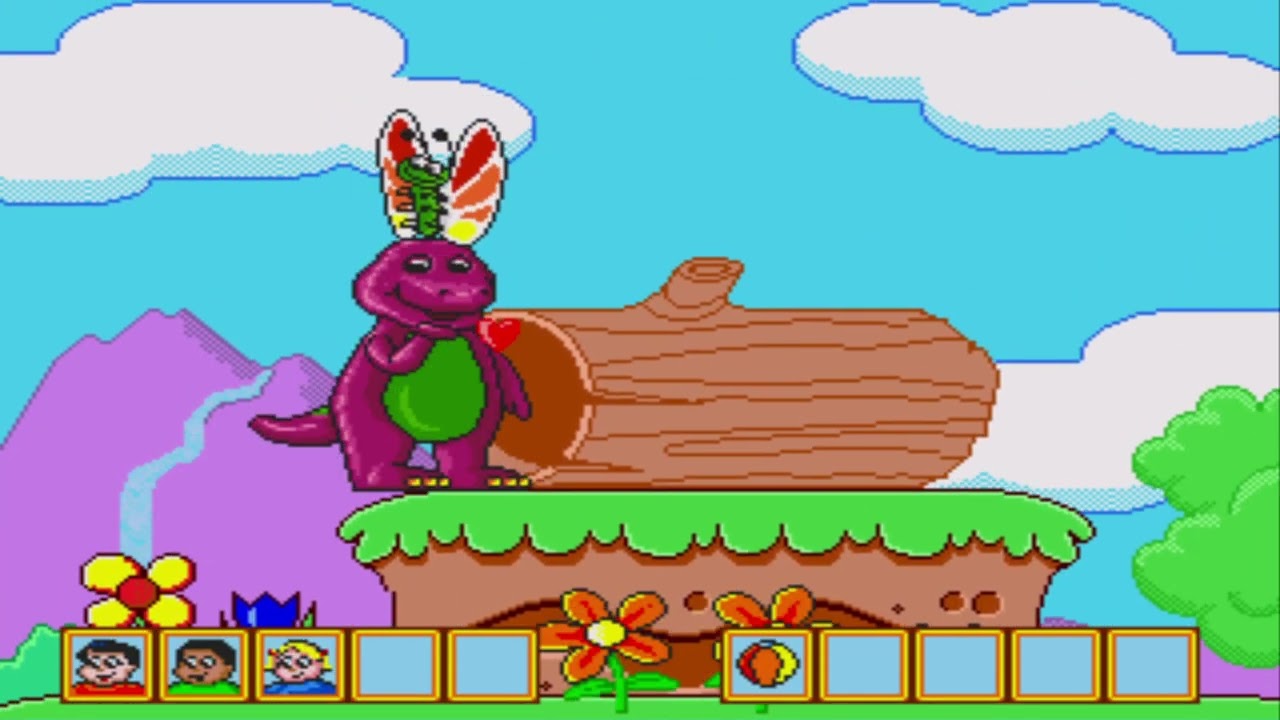 Barney's Hide & Seek Game | Gameplay (Sega Megadrive Videogame)