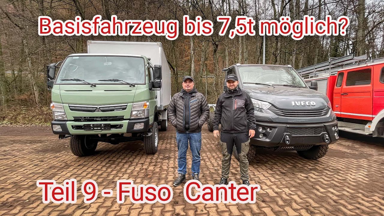 Expeditionsmobil - Basisfahrzeuge bis 7,5t möglich?  Fahrzeugvorstellung Fuso Canter.