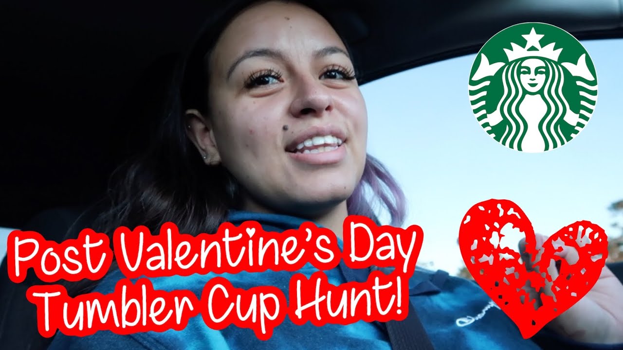 POST VALENTINE'S DAY STARBUCKS TUMBLER CUP HUNT **FINDING DEALS**