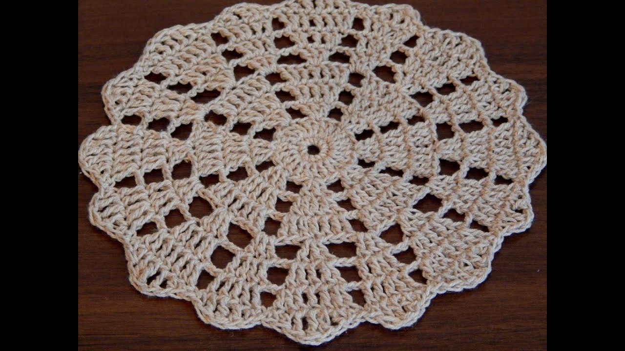 Crochet doily  Step by step  Tutorial