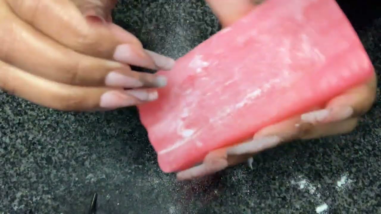 ASMR Aggressive Scratching on Hard Soap