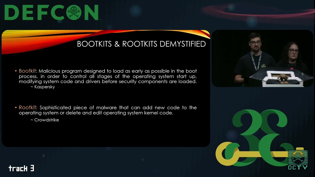 DEF CON 33 - Infecting the Boot to Own the Kernel: Bootkits and Rootkits Development